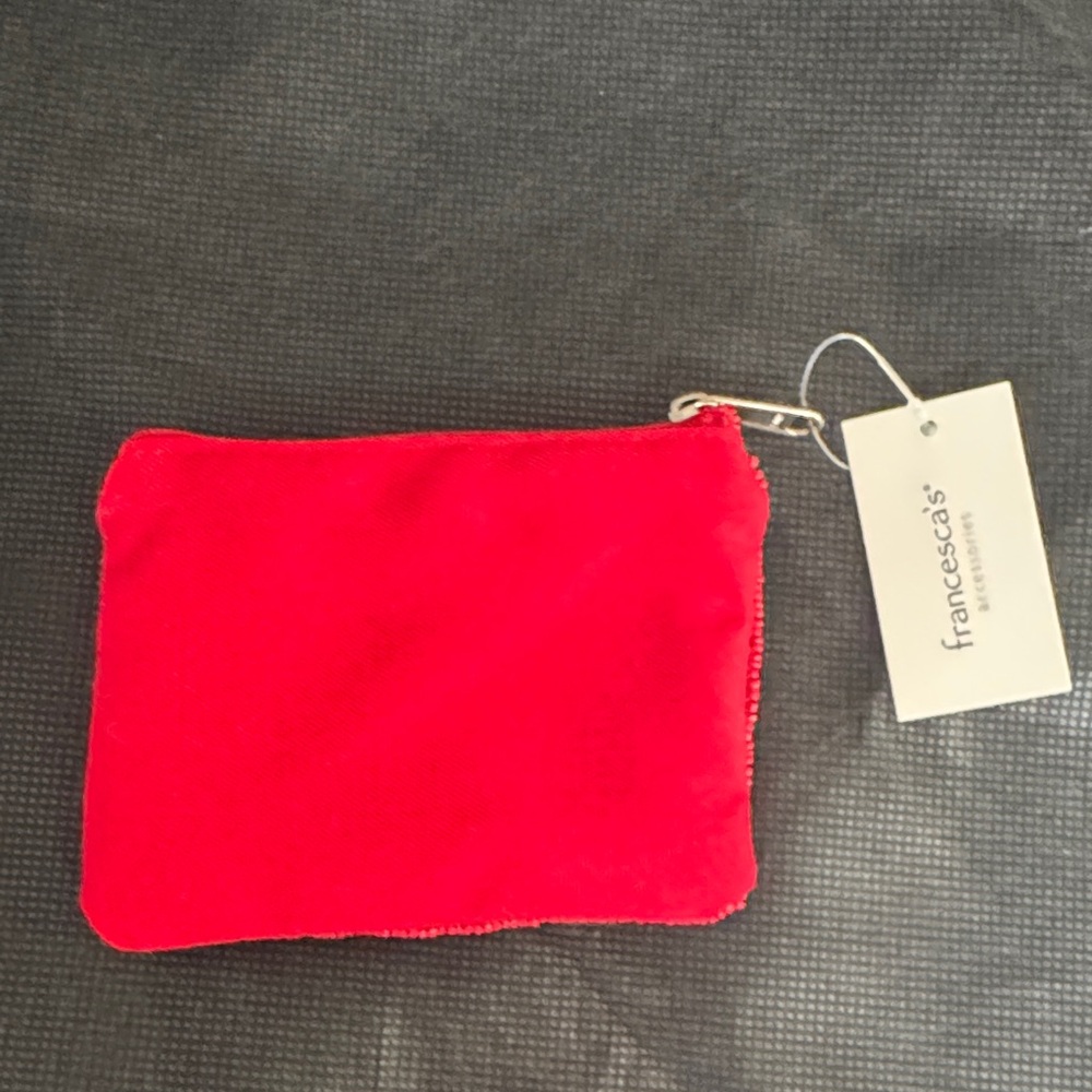 Francesca's Collections Vibrant Red Pouch - Picture 2 of 5